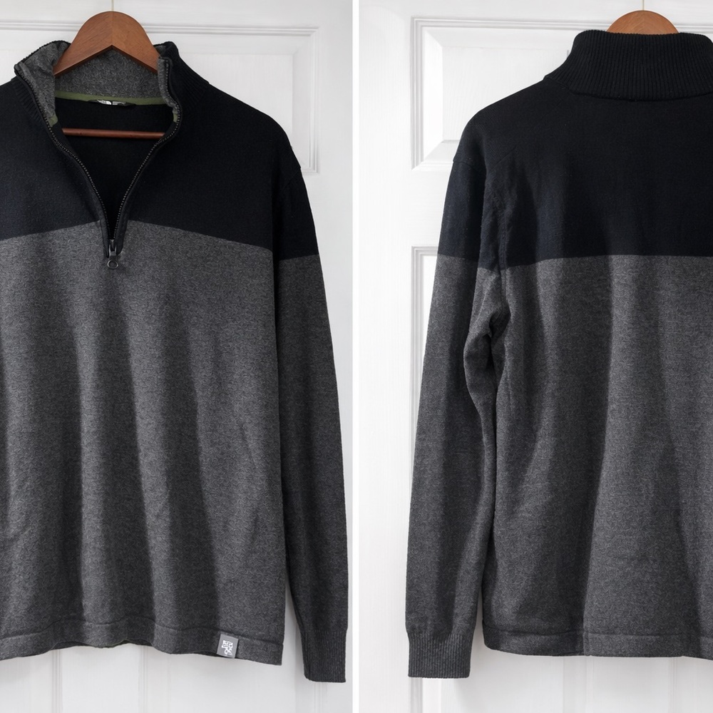 THE NORTH FACE MT. TAM 1/4-ZIP SWEATER MEN'S sz M